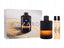 Azzaro The Most Wanted Parfum Gift Set for Men with full-size bottle and travel sprays, available online at Paris Gallery Qatar