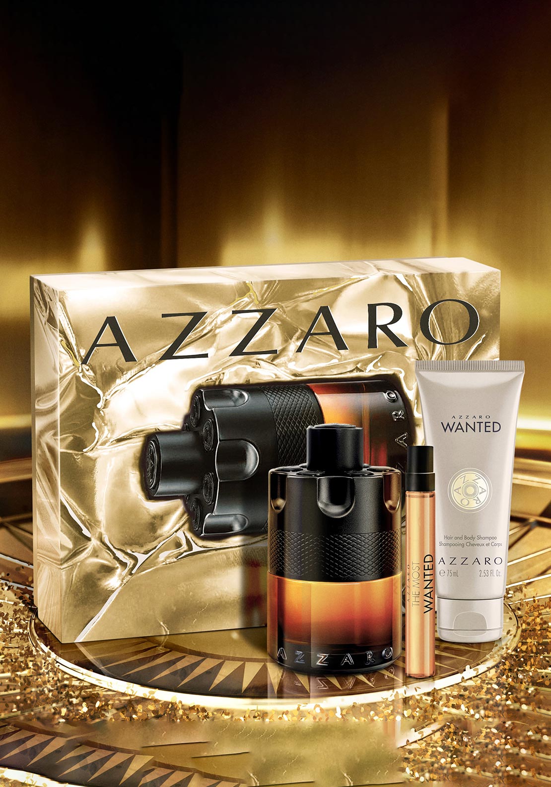 Azzaro The Most Wanted Perfume Trio Gift Set | Paris Gallery Qatar