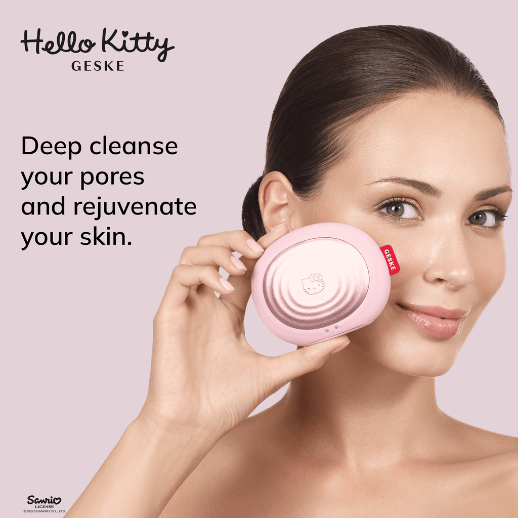 Geske Sonic Thermo Facial Brush | 5 in 1 - Pink