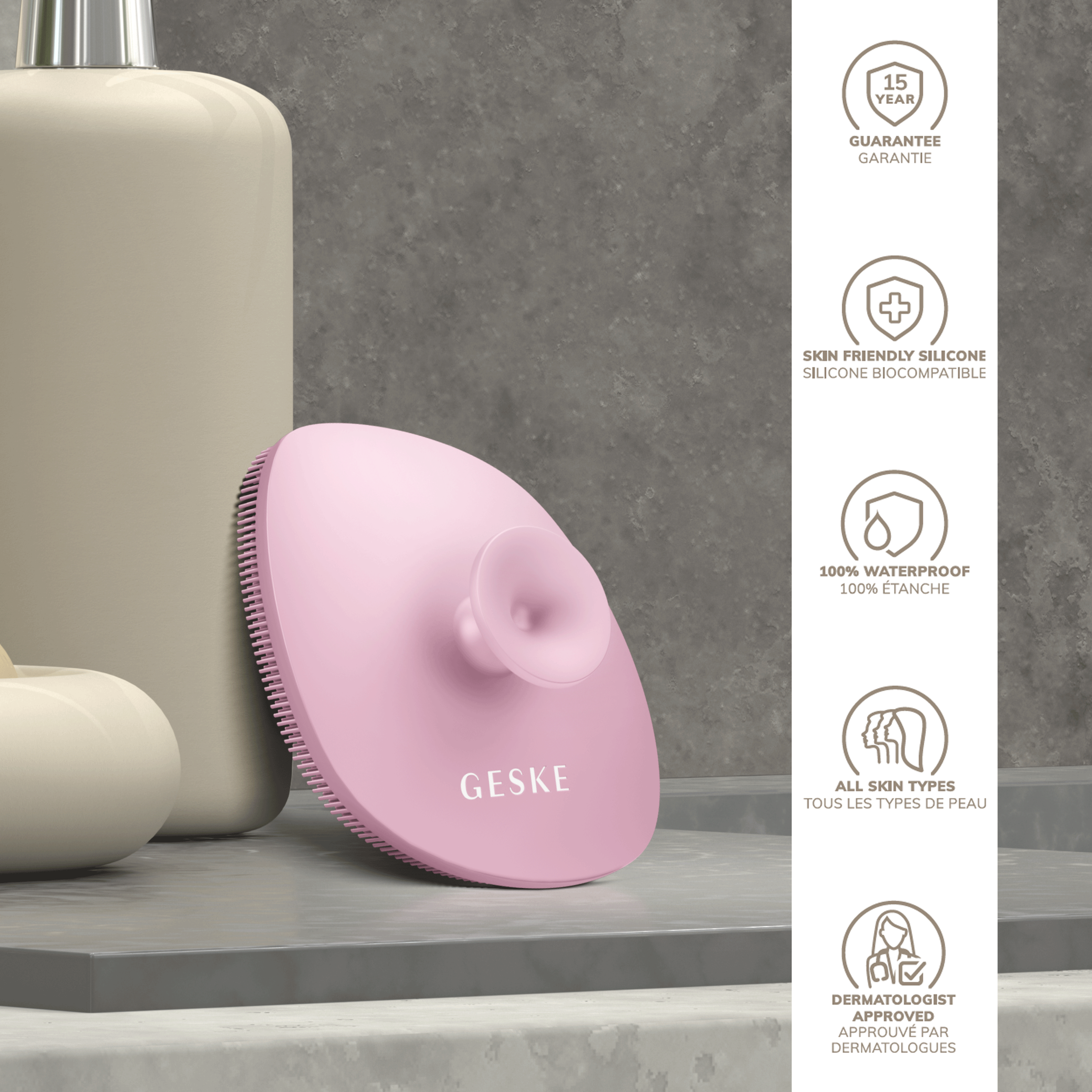 Geske Facial Brush | 4 in 1 - Pink
