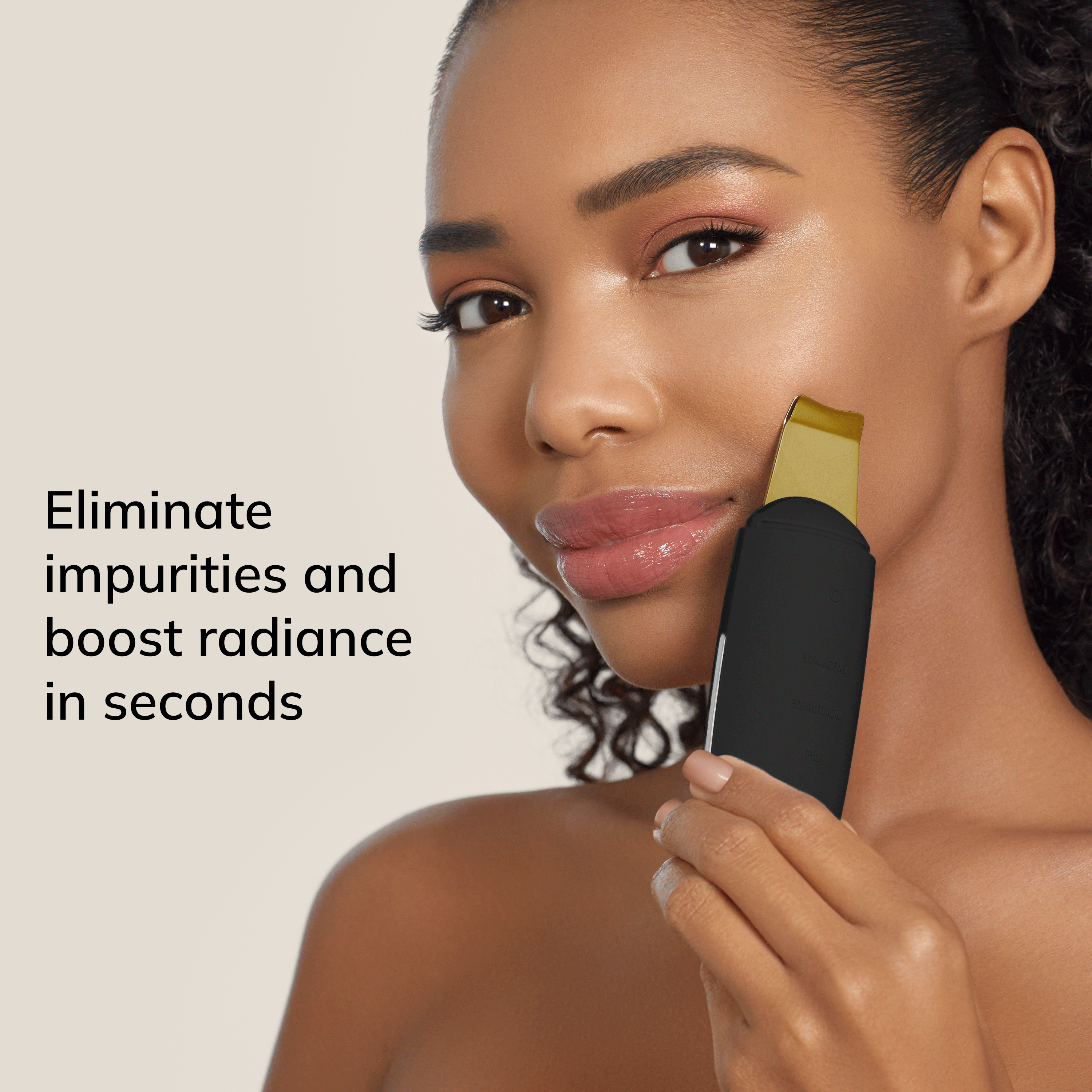 Geske MicroCurrent Skin Scrubber & Blackhead Remover | 9 in 1 - Gray