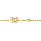 Saint Honoré Orsay Cut-Out Butterfly Gold-Plated Bracelet