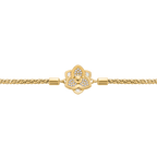 Saint Honore Burj Six Flow Petals Mother of Pearl Bracelet with SH Logo