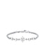 Silver-toned men's steel bracelet with a central wind rose charm and mixed link chain, secured by a lobster clasp.
