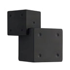 Dark grey interconnected dice cube fragrance bottle with circular indentations on its faces.