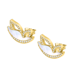 Police Birdy Mop Crystal Motif Earrings