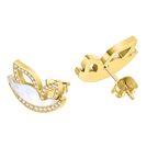 Police Birdy Mop Crystal Motif Earrings