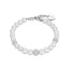 Luca Barra Ladies Pearl Bracelet With White Crystals