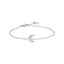 Luca Barra Ladies Steel Bracelet with Moon and Crystals