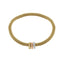 Buckley London Mesh Stretch With Three Rondelles Rose Gold