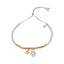 Buckley London Beaded Friendship Bracelet Silver plating+Imitation rose Gold