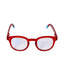 B+D Classic Round Frame Red Glasses with UV400 Protection — Available for Online Purchase.