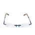 B+D Unisex Navy Rimless Reading Glasses with Clear Lenses — Order Online Today.