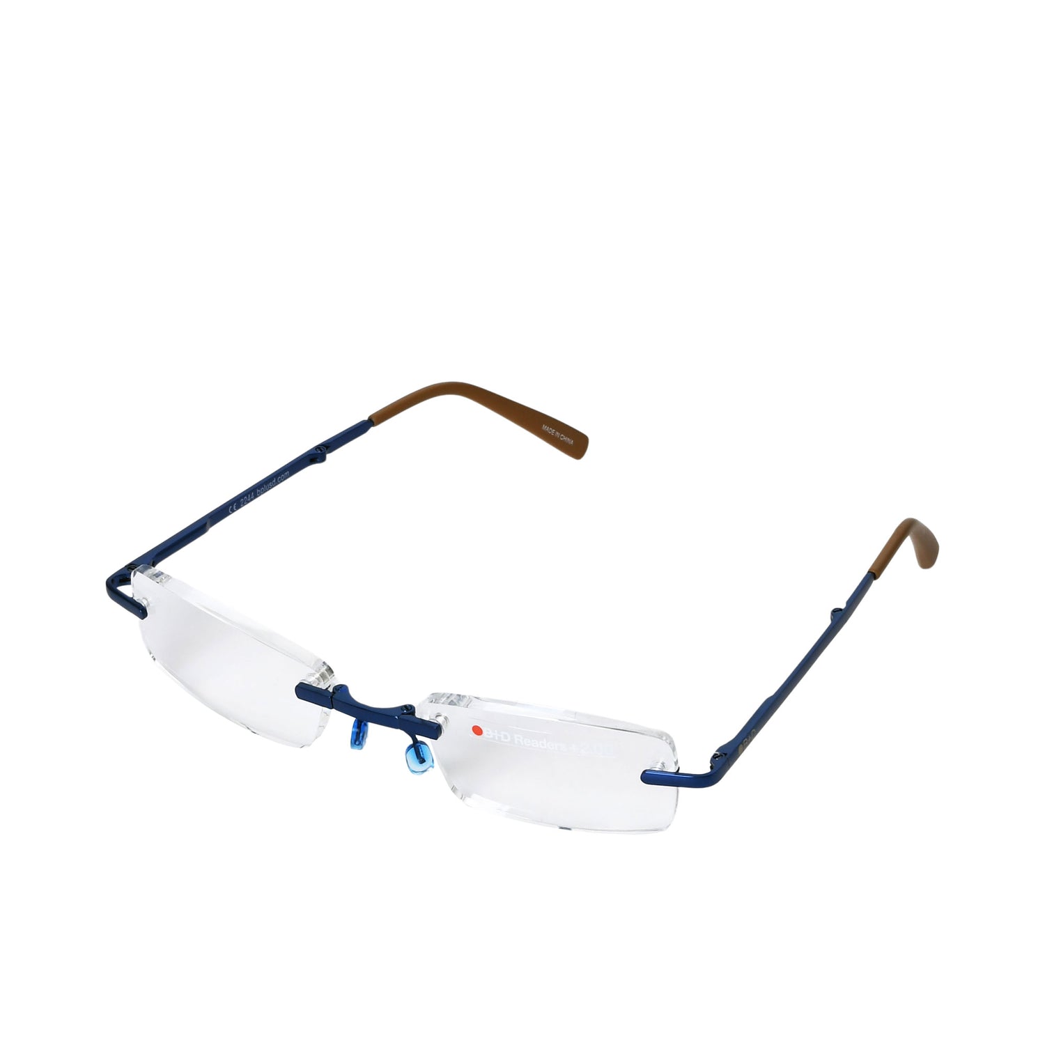 B+D Navy Rimless Reading Glasses B+D Navy Rimless Reading Glasses