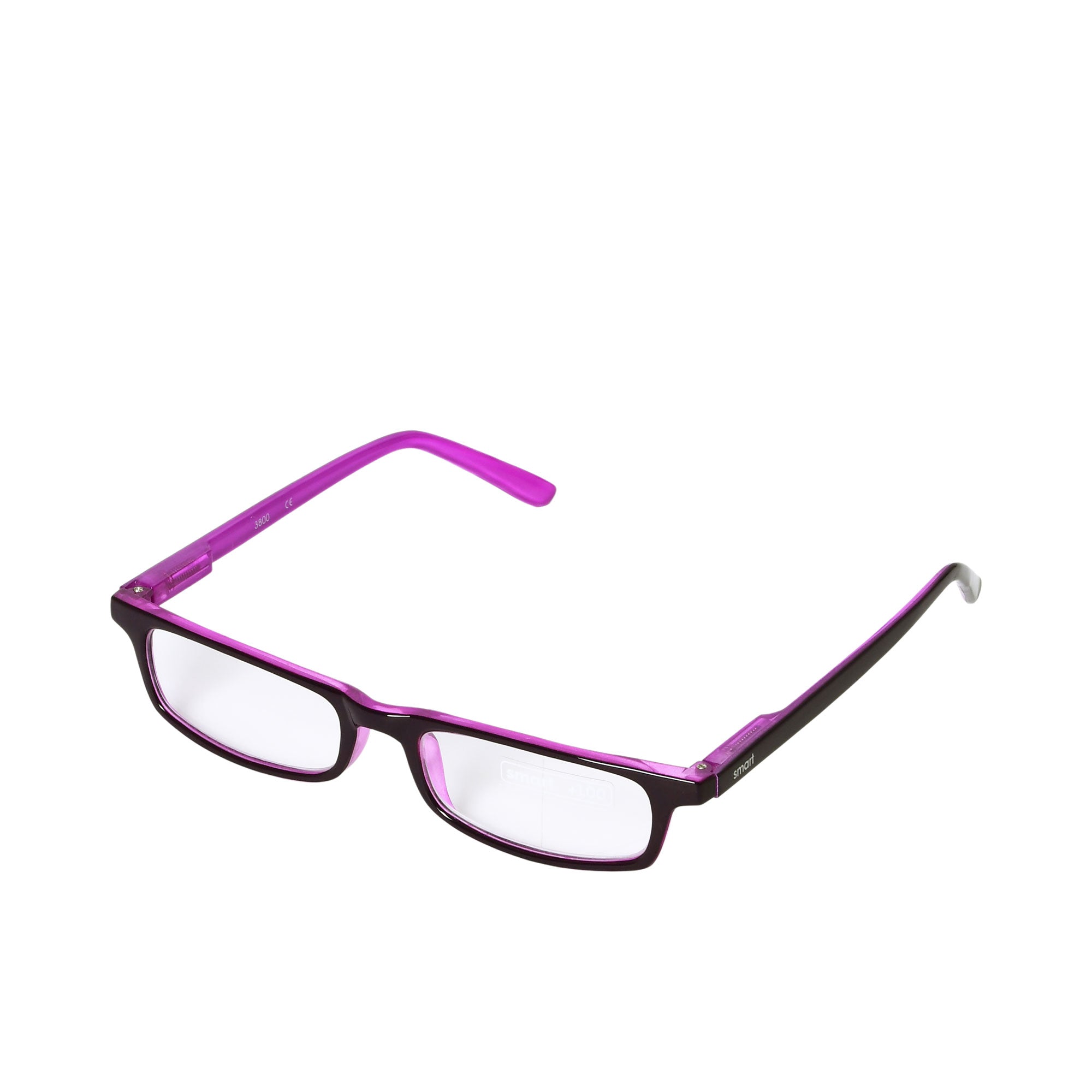 B+D Purple Rectangular Reading Glasses Secondary image