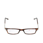 B+D Unisex Rectangular Reading Glasses in Tortoiseshell with Silver Temples — Find Online Today.