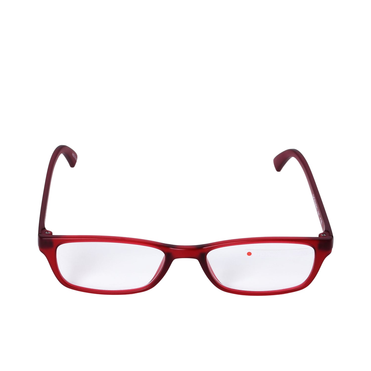 B+D Unisex Red Rectangular Reading Glasses with Clear Lenses — Order Online Today.