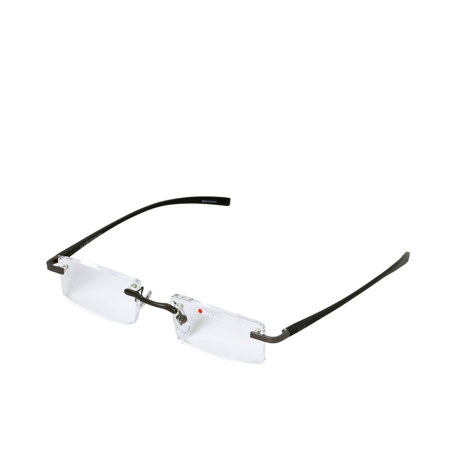 B+D Black Rimless Reading Glasses with Gunmetal frame B+D Black Rimless Reading Glasses with Gunmetal frame