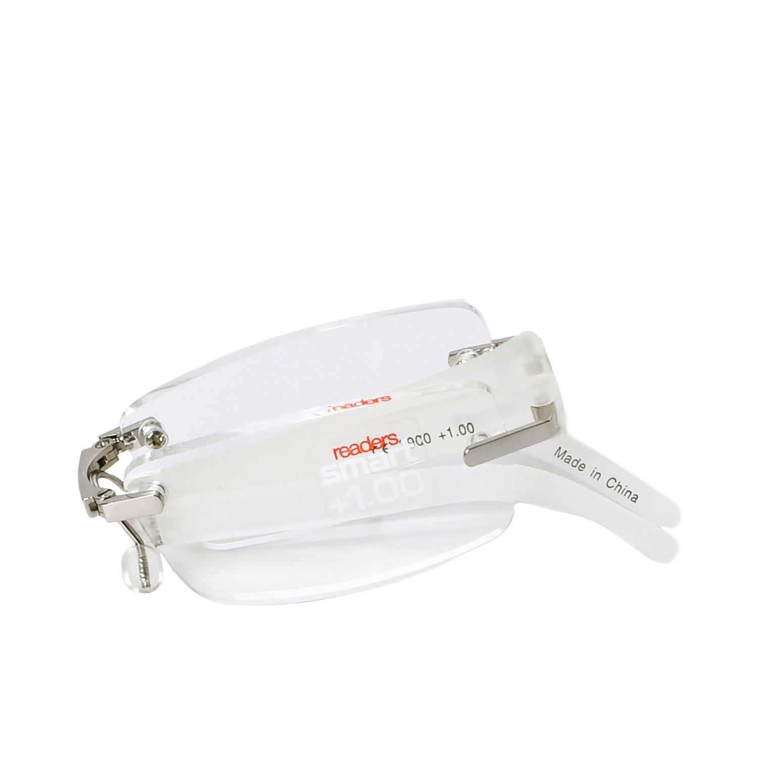 B+D Silver & White Rimless Reading Glasses B+D Silver & White Rimless Reading Glasses