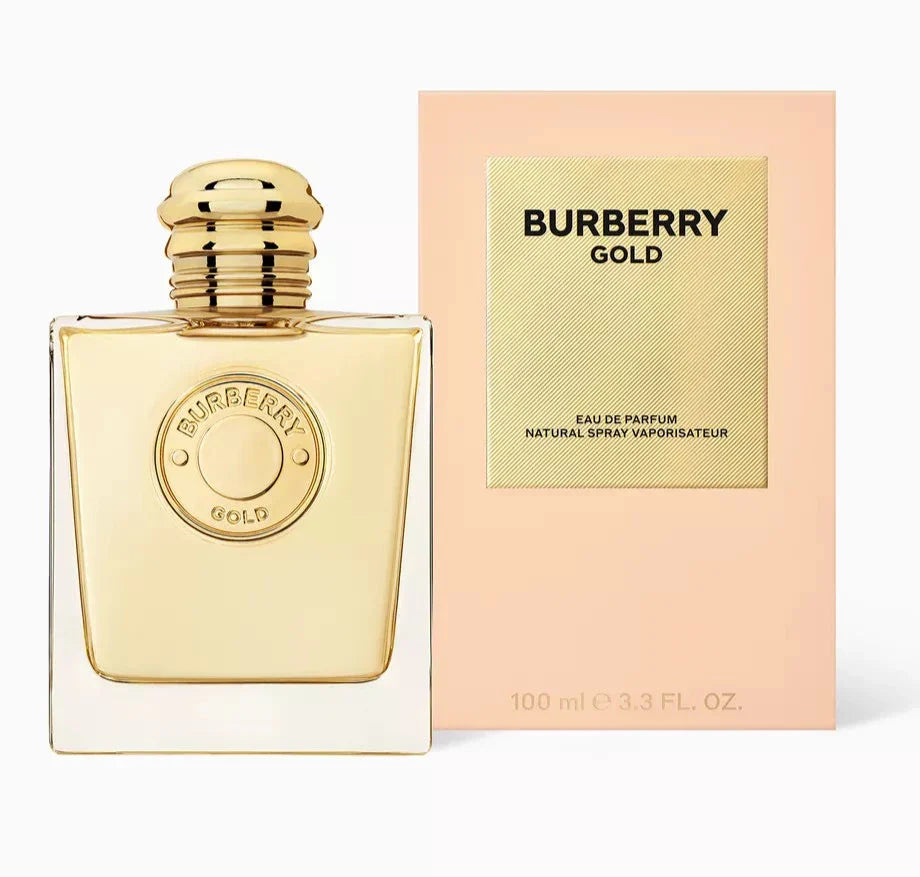 Burberry Gold Eau De Parfum Intense 100ml amber vanilla fragrance bottle Paris Gallery Qatar Now Online