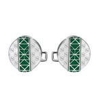 Saint Honoré Champ de Mars Malachite & Silver Cufflinks