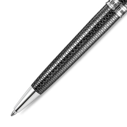 Cerruti Giovanni Black Lacquer Pen with Stainless Steel Trims
