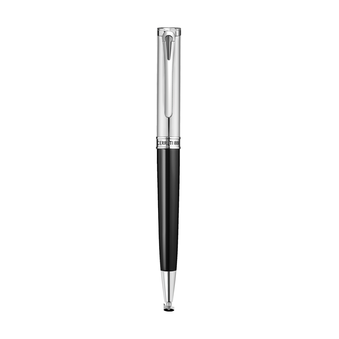 Cerruti Marco Black Enamel &amp; Stainless Steel Pen