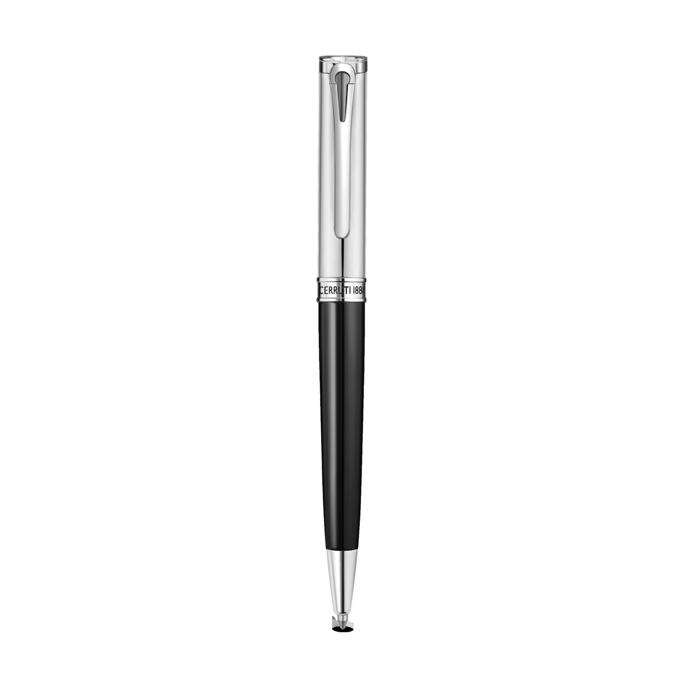 Cerruti Marco Black Enamel &amp; Stainless Steel Pen
