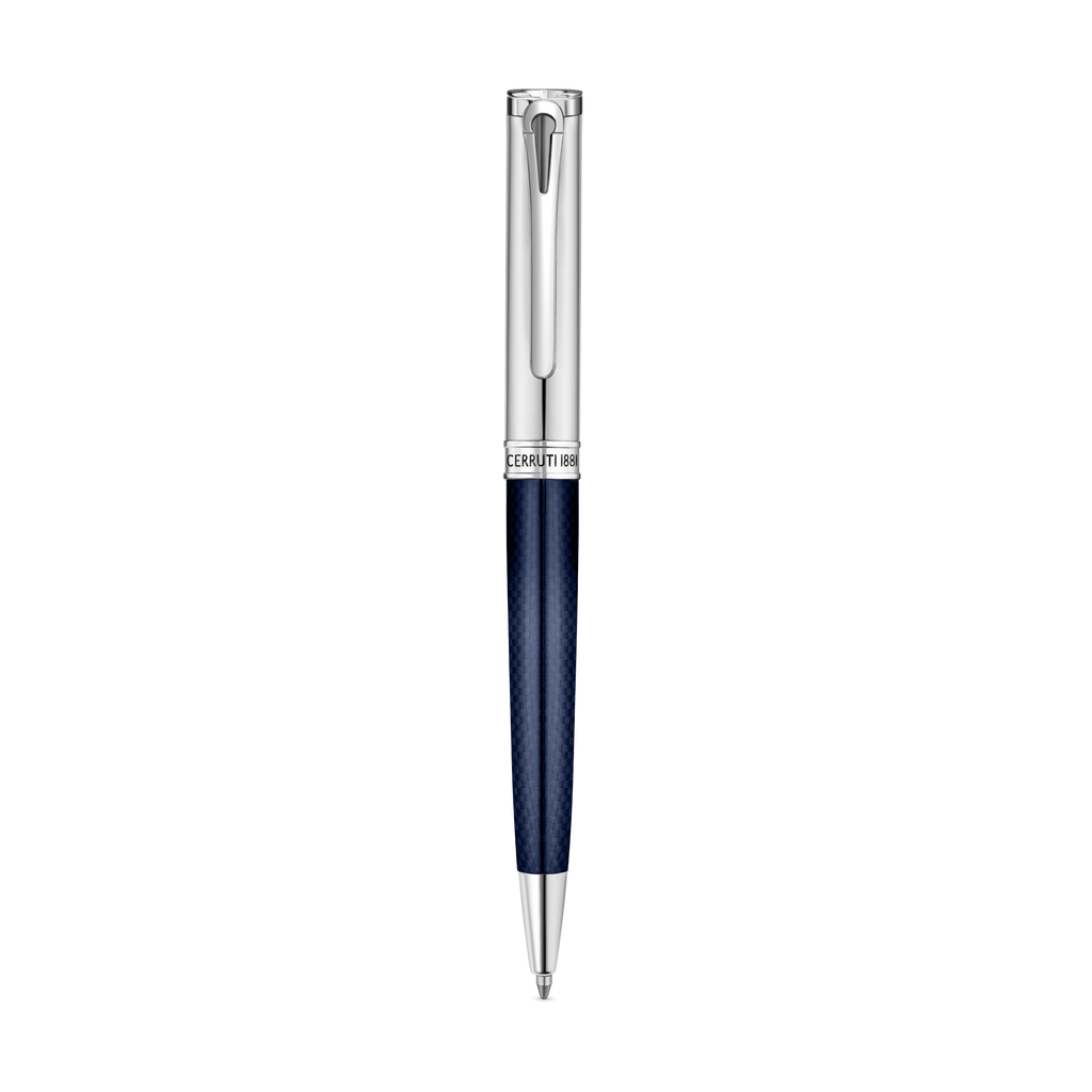 MARCO HALF AND HALF BLUE CARBON FIBER PEN
