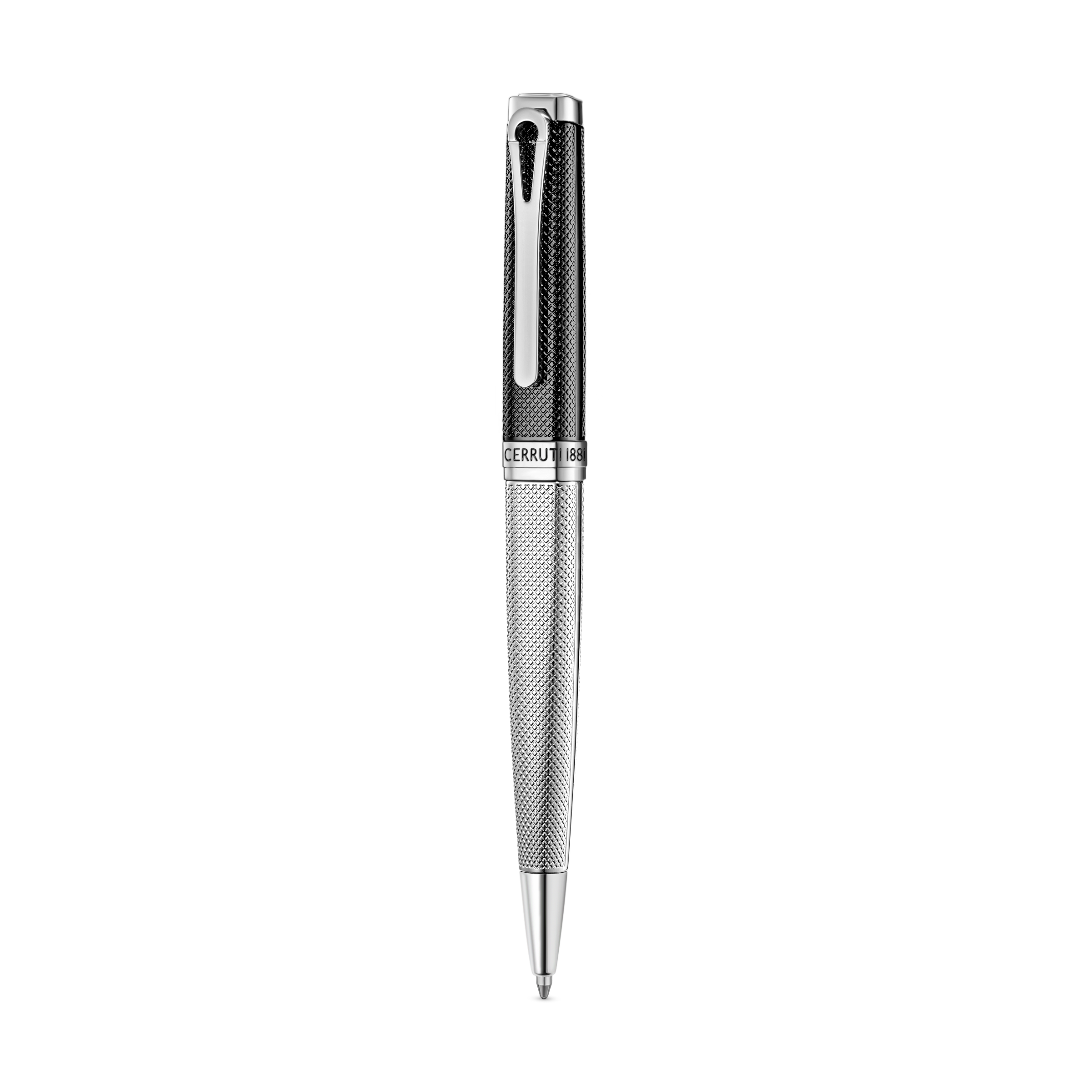 Cerruti Enzo Square Black & Stainless Steel Pen Main image