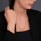 Cerruti Celeste Round Logo Motif Bracelet