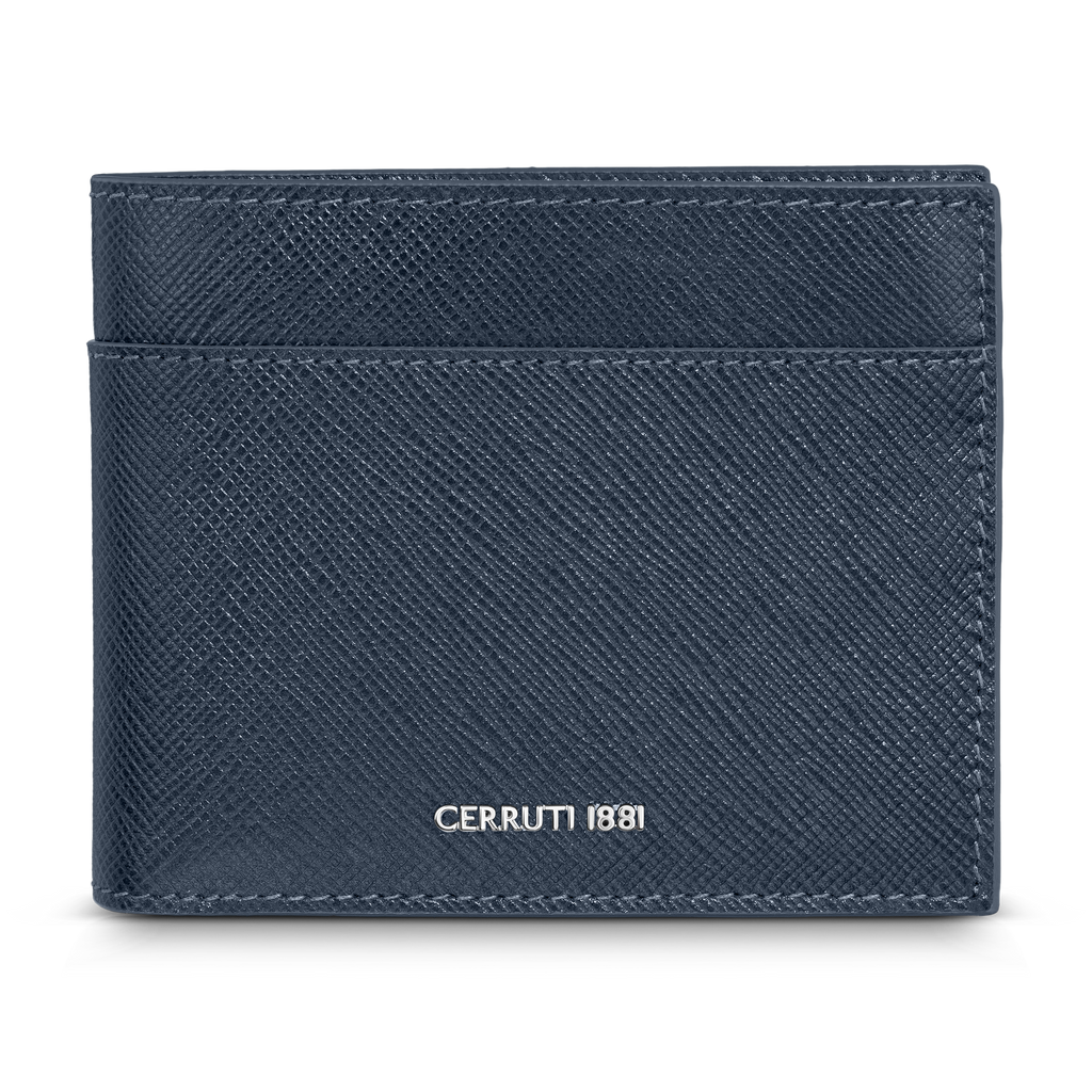 Cerruti Gents Wallet In Genuine Leather Navy