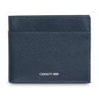 Cerruti Gents Wallet In Genuine Leather Navy