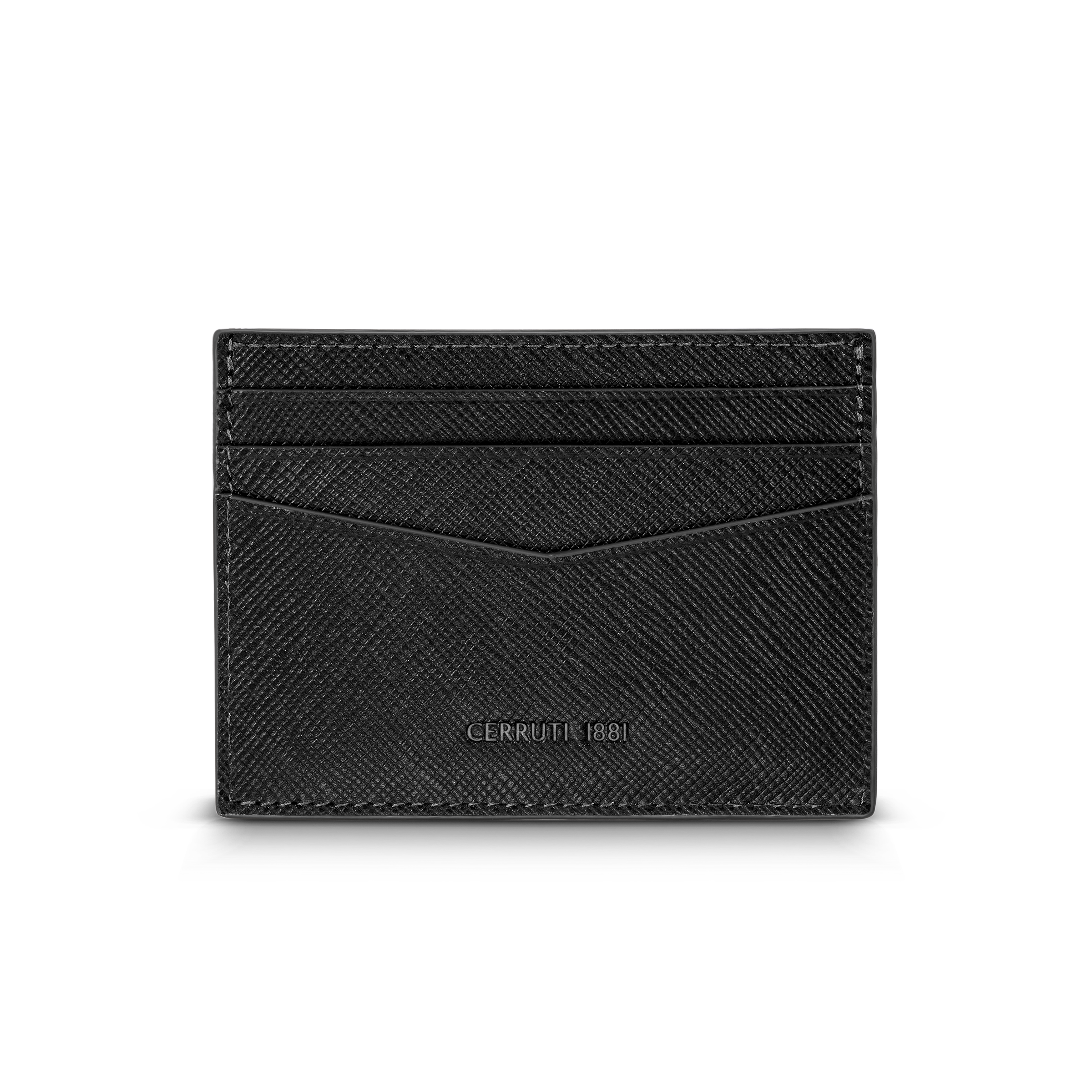 Cerruti Gents Card Holder In Genuine Leather Black Secondary image