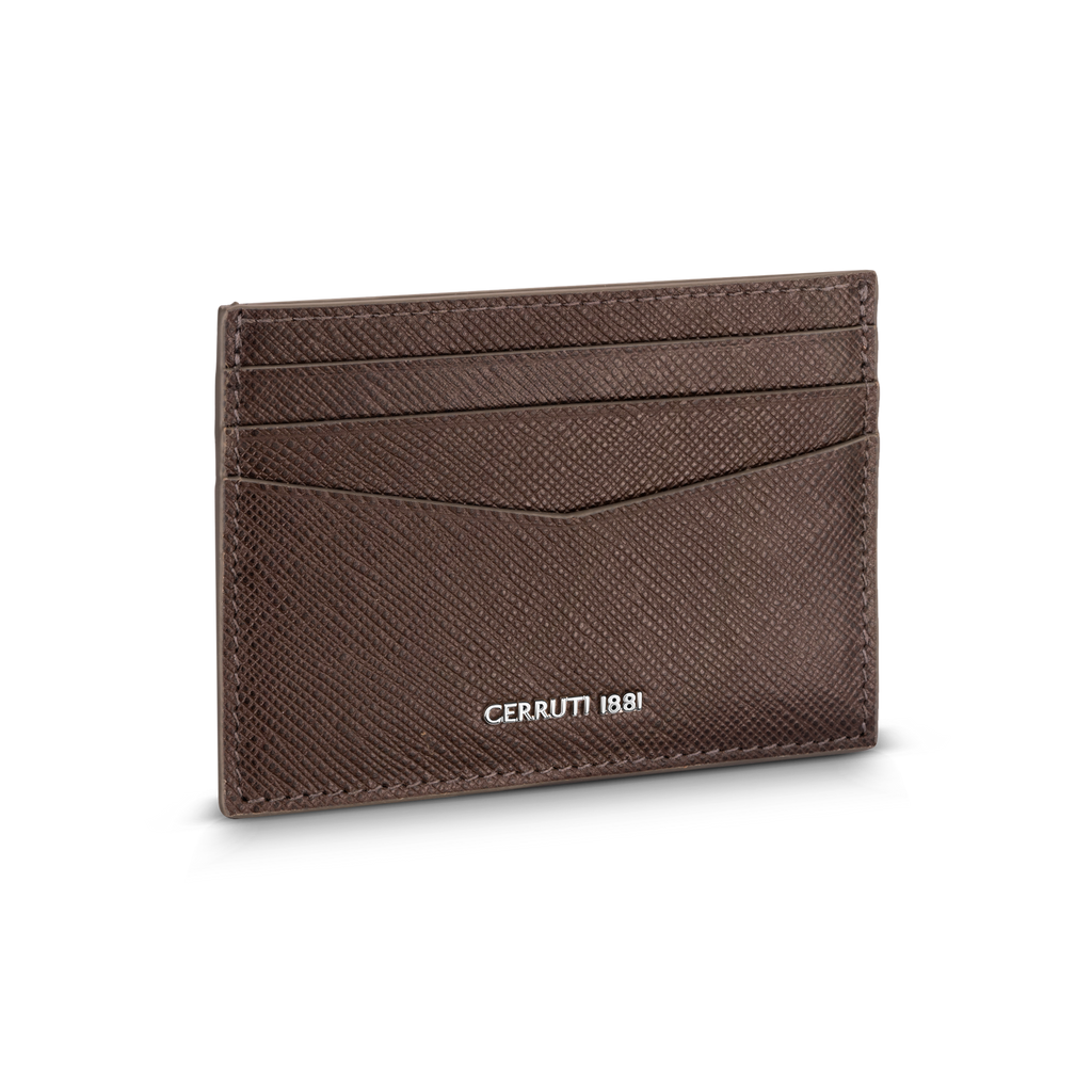 Cerruti Gents Cardholder In Leather Genuine Leather