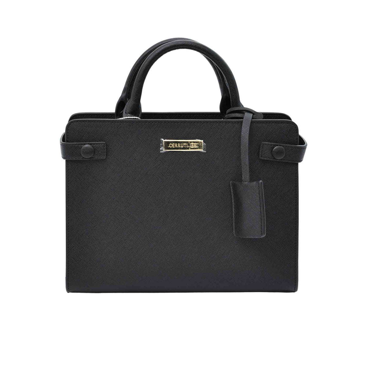 Cerruti Women's Jenny Leather Black Hand Bag Cerruti Women's Jenny Leather Black Hand Bag