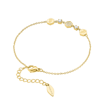 Police Charmed Hex Cubes Crystal Bracelet