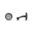 PIETRO IP BLK,IP GUN CUFFLINK