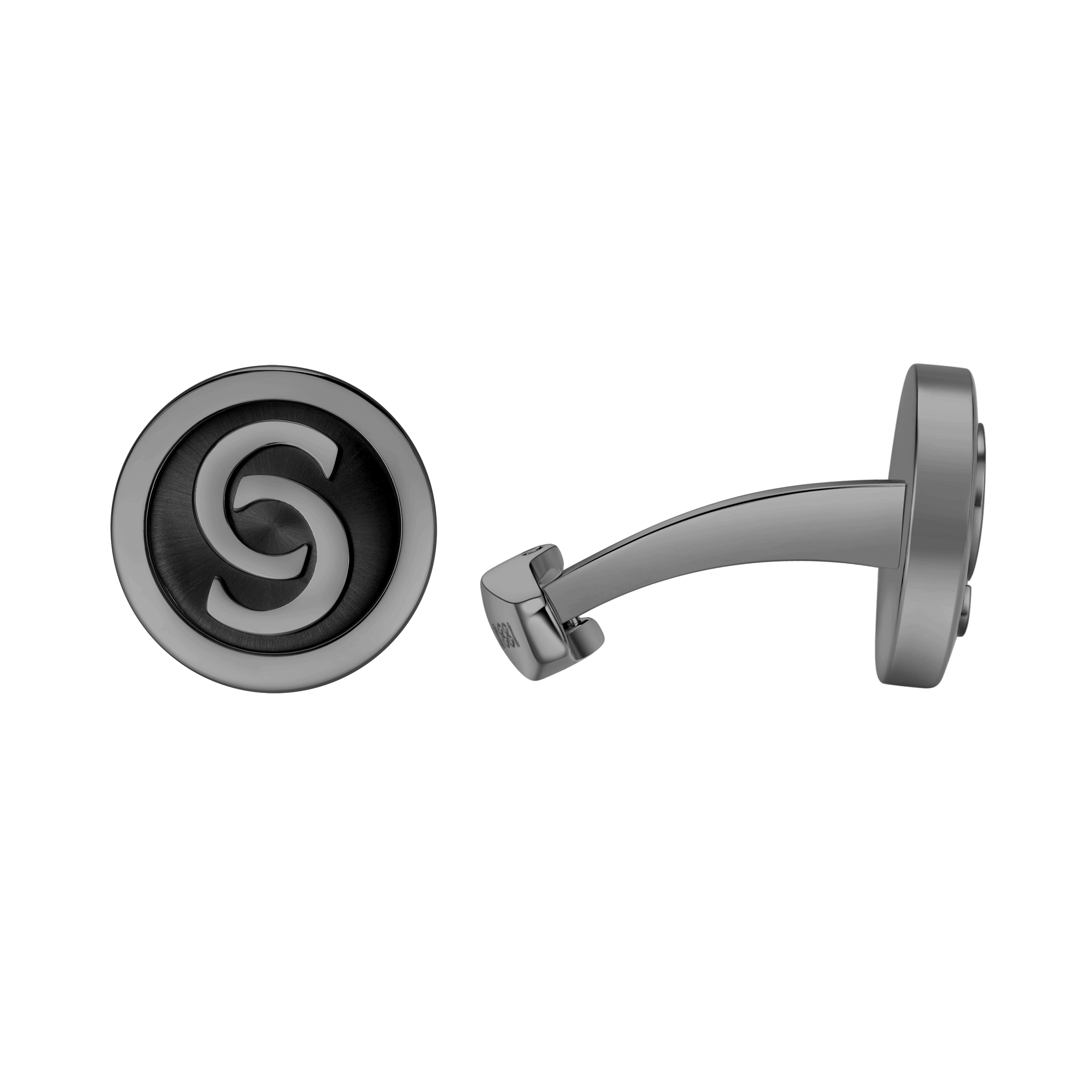 Cerruti Orlando Gun With Black Lacquer Double Cufflink