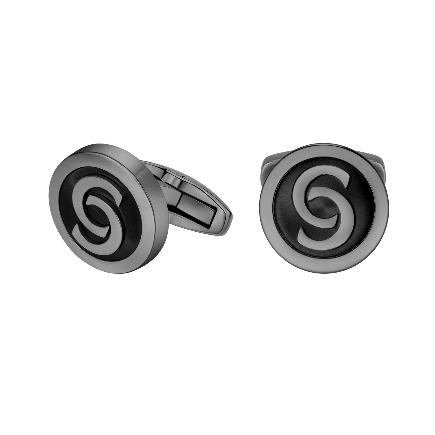 Cerruti Orlando Gun With Black Lacquer Double Cufflink Cerruti Orlando Gun With Black Lacquer Double Cufflink