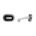 Cerruti Nicola Gun, Black Lacquer Branding Logo Cufflink