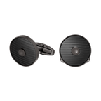 Cerruti 1881 Camillo Men’s Gunmetal Black Round Cufflinks