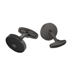 Cerruti 1881 Camillo Men’s Gunmetal Black Round Cufflinks