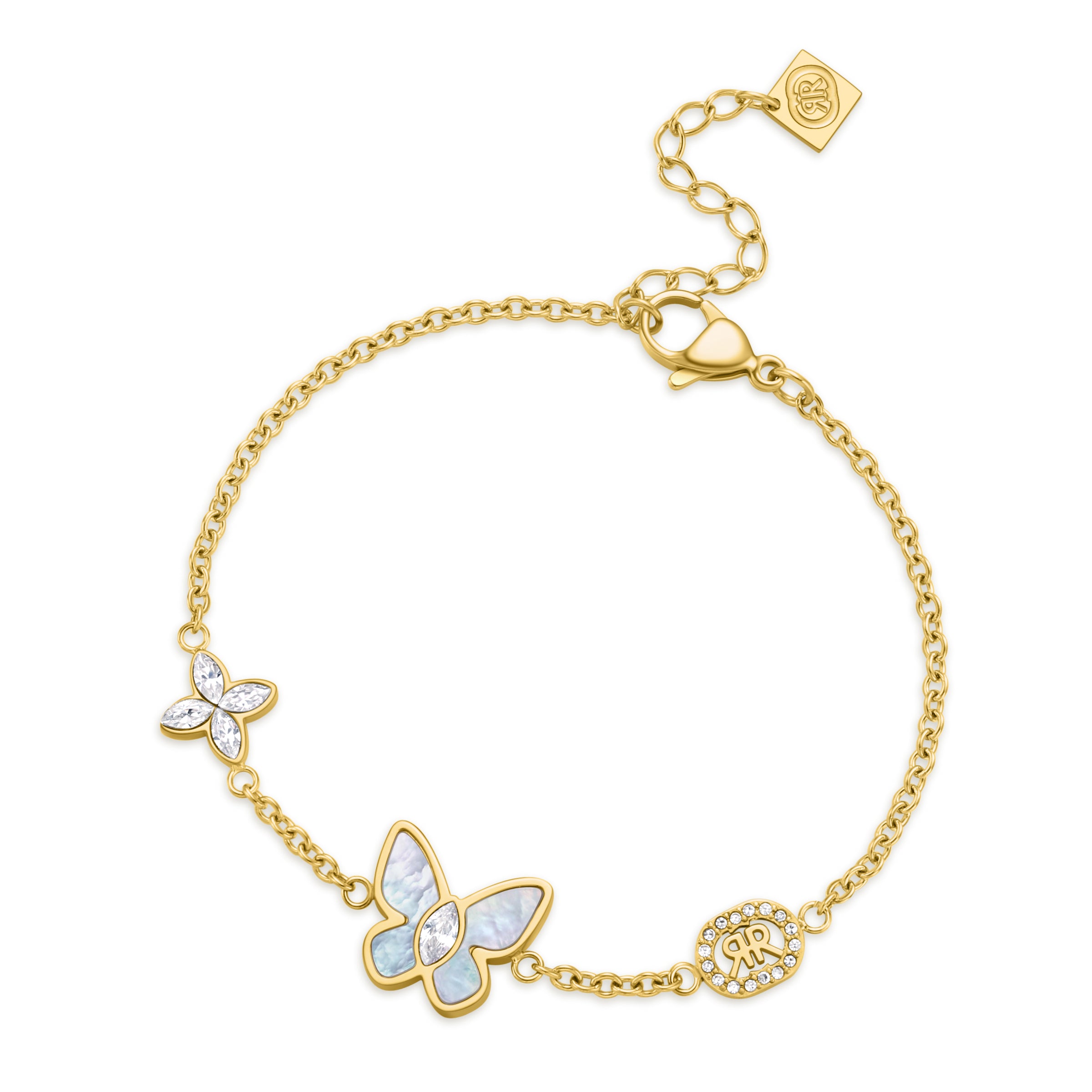 CERRUTI MARIPOSA.2 GP 4735C BLUE MOP CRYSTALS BRACELET