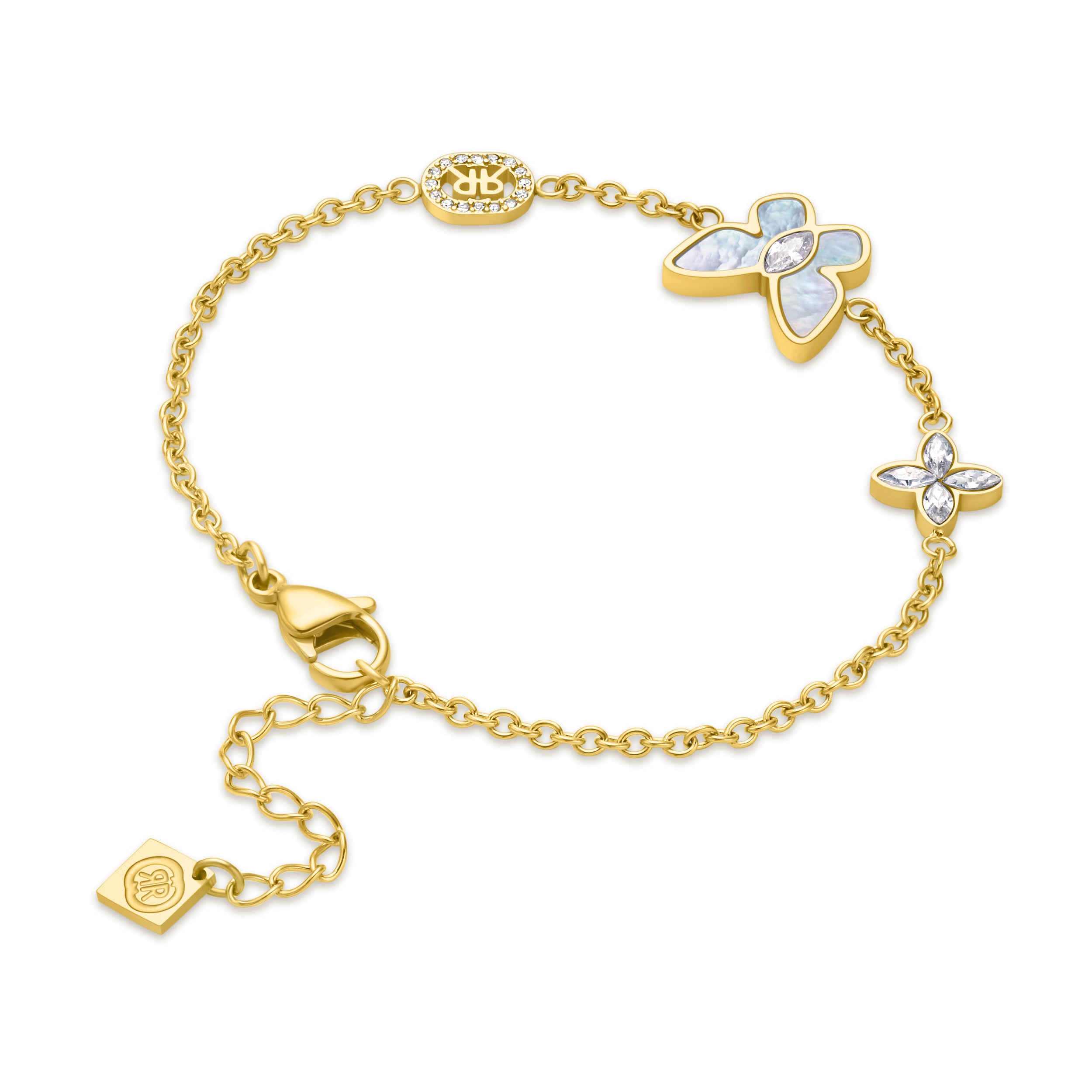 CERRUTI MARIPOSA.2 GP 4735C BLUE MOP CRYSTALS BRACELET