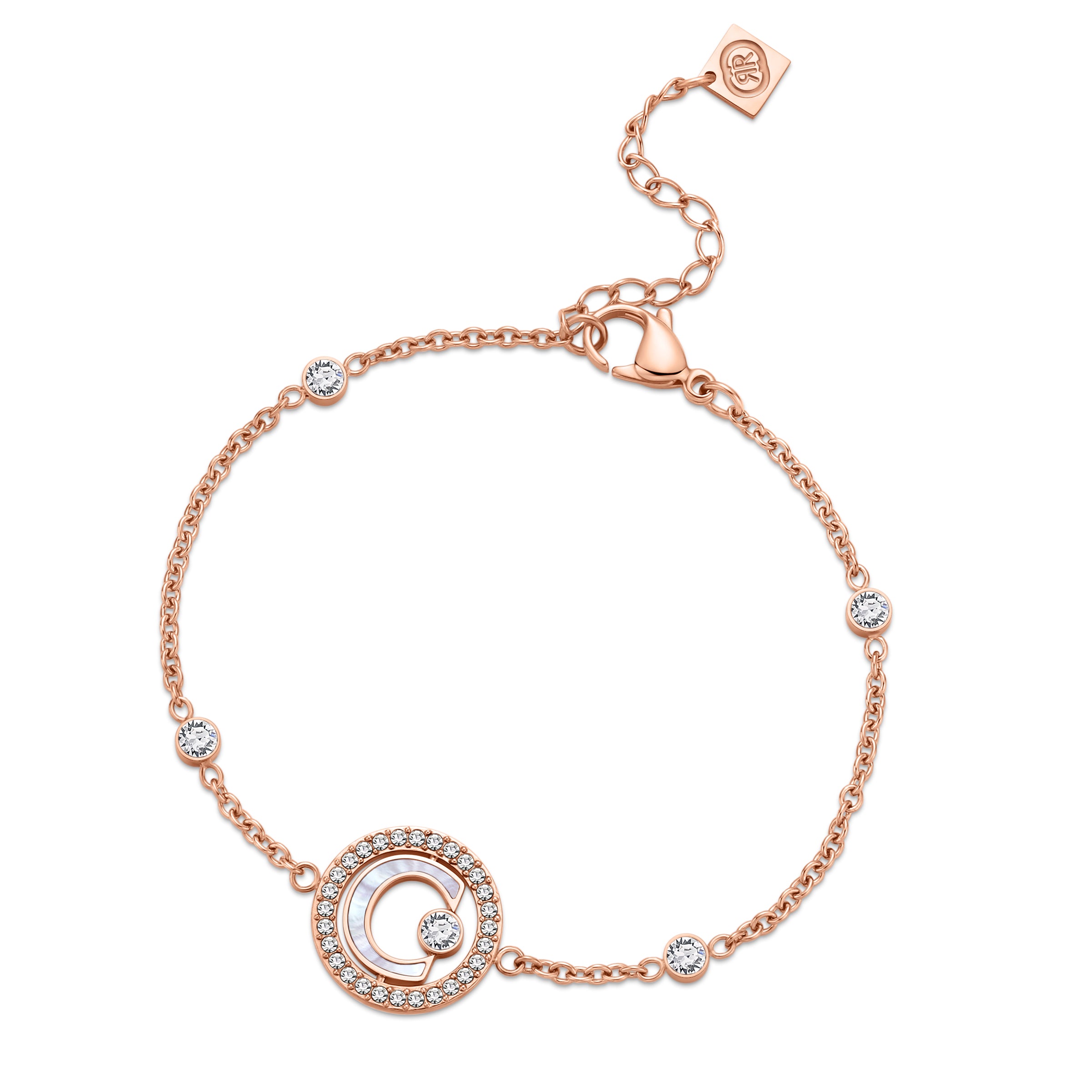 CERRUTI MARQUE RG MOP CRYSTALS BRACELET