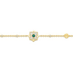 CERRUTI OTTAVIA GP MALACHITE CRYSTALS BRACELET