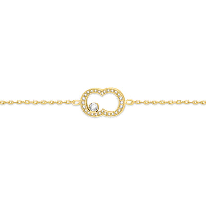 CERRUTI BIANCA GP CRYSTALS C LOGO BRACELET