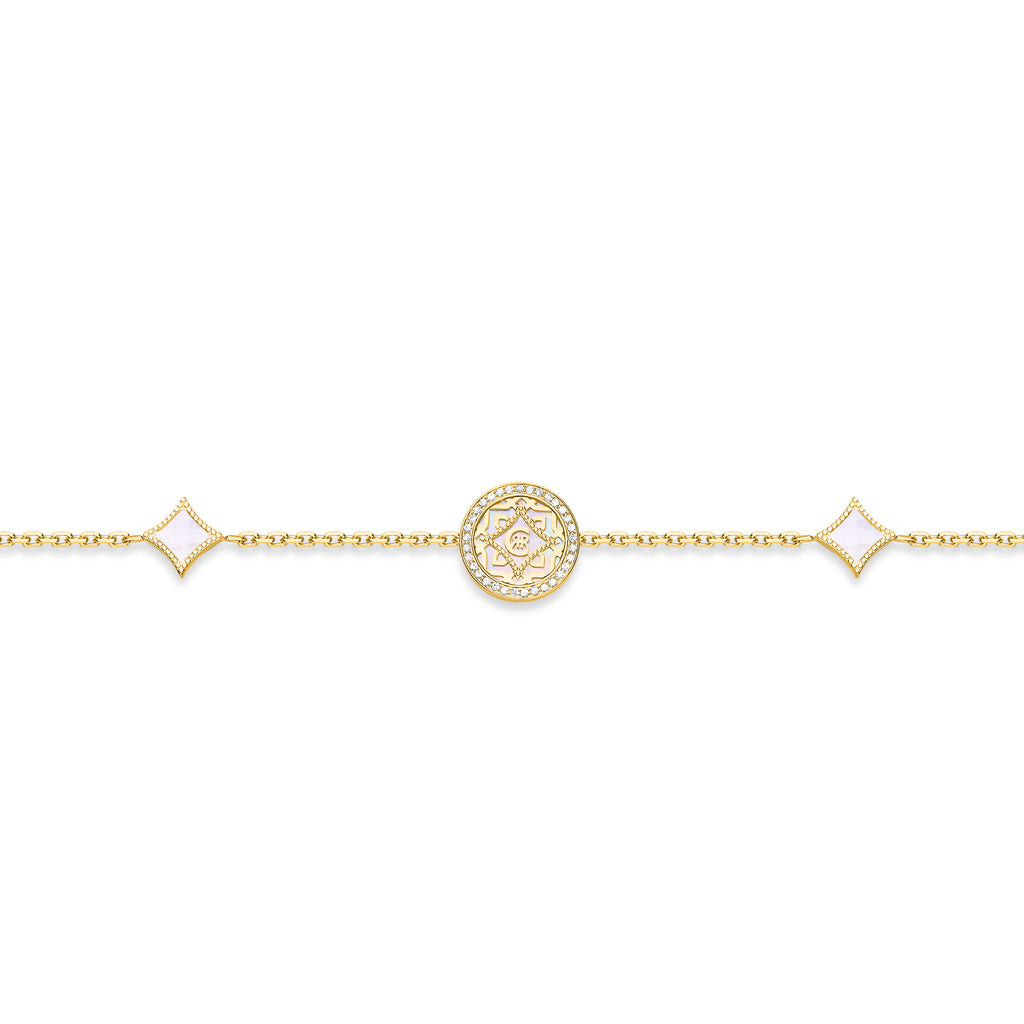 Cerruti Silvia GP Mop Round Motif Bracelet
