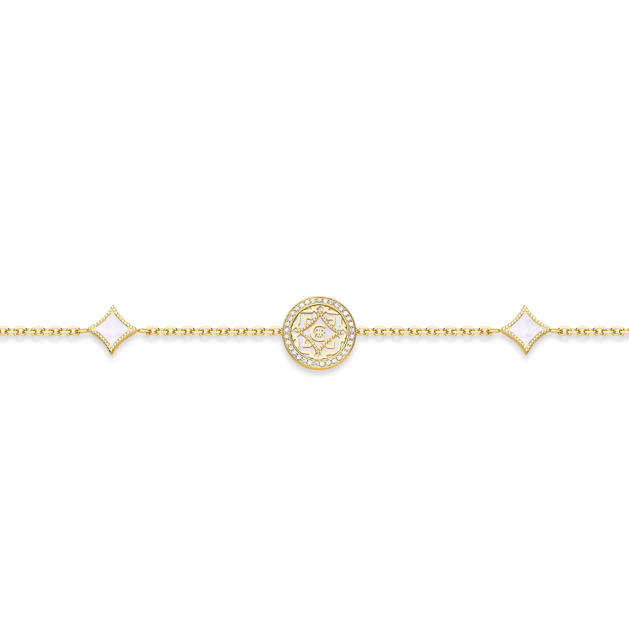 Cerruti Silvia GP Mop Round Motif Bracelet